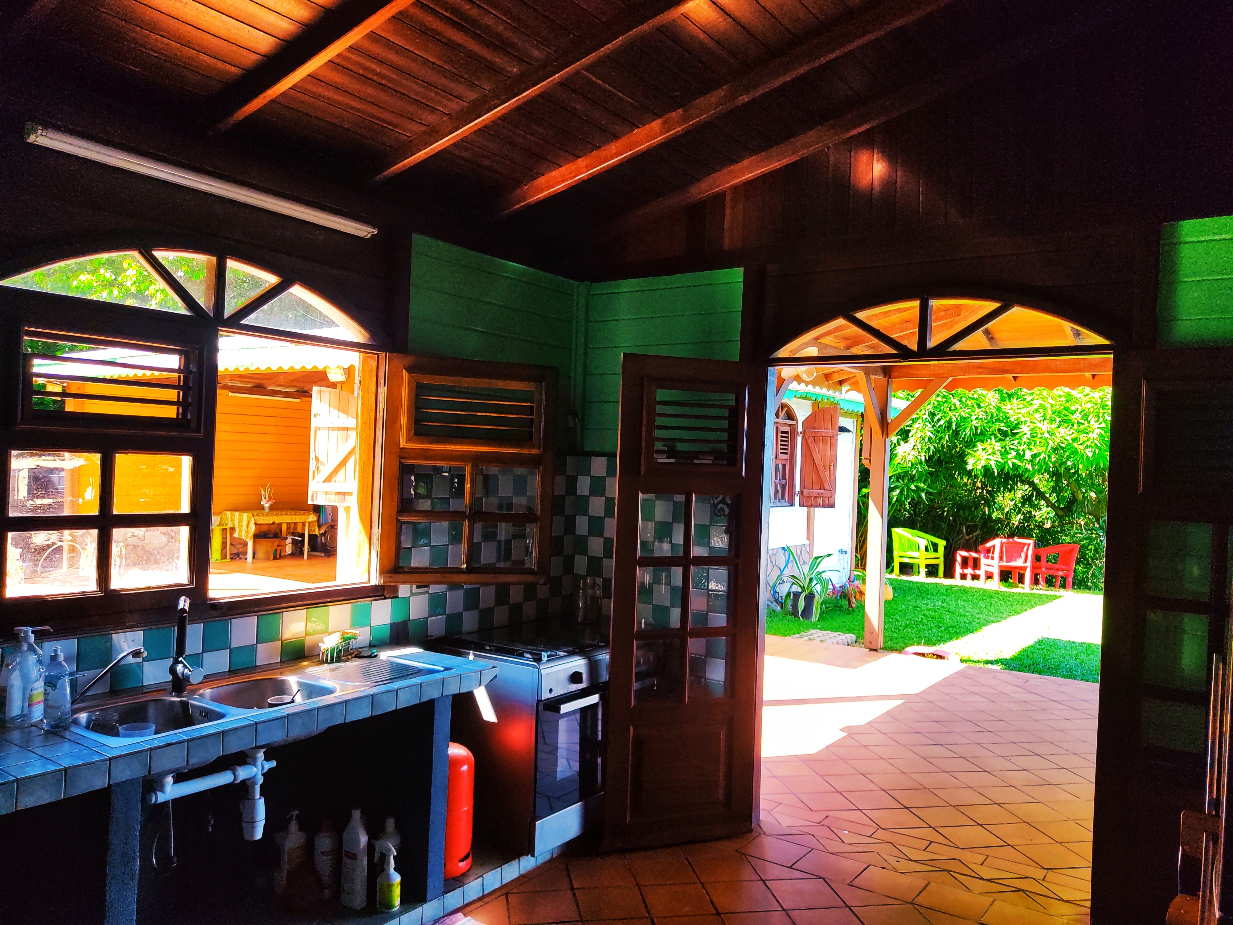 Cuisine vue terrasse